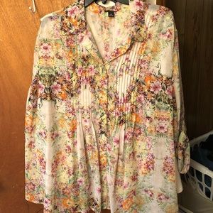 Women’s sheer pattern blouse 3X